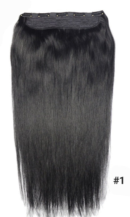 Einzelne Clip In Tresse 100% Echthaar Extensions - undefined