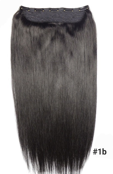 Einzelne Clip In Tresse 100% Echthaar Extensions - undefined