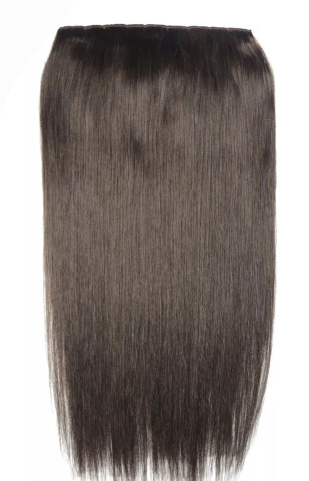 Einzelne Clip In Tresse 100% Echthaar Extensions - undefined