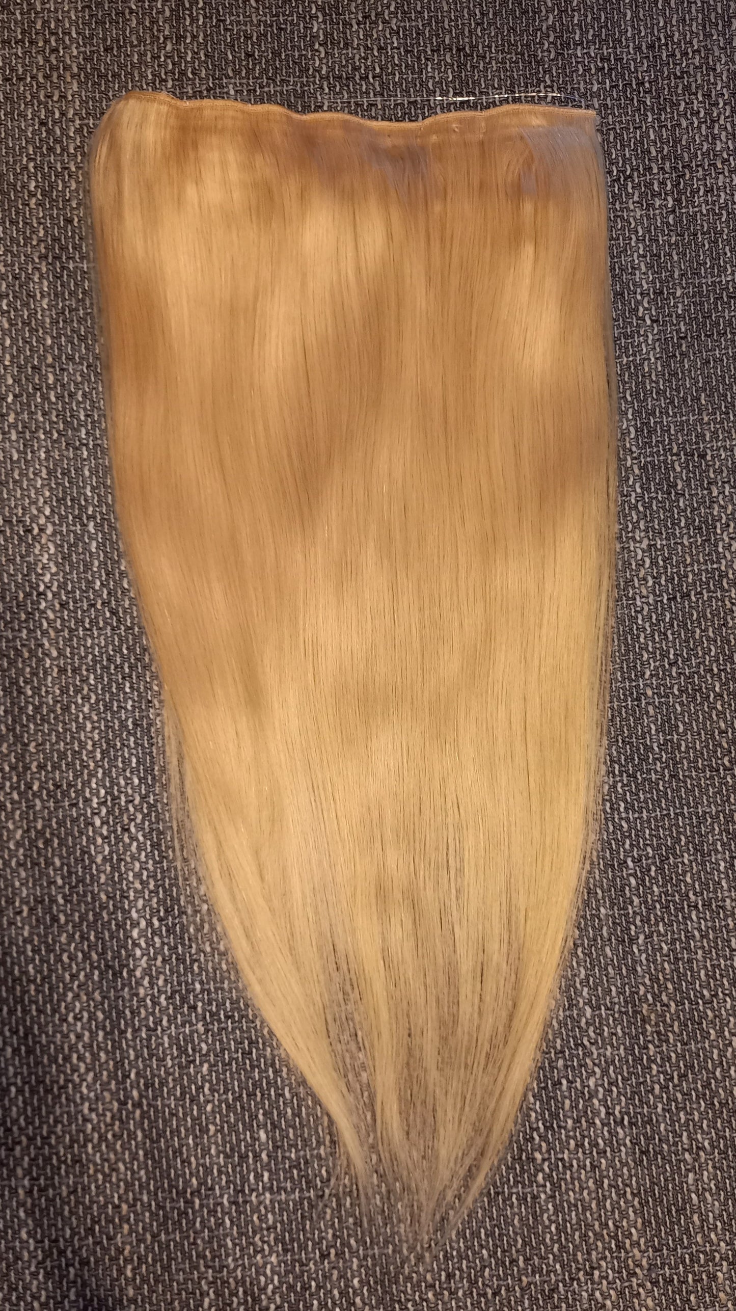 Flip In Gerade Echthaar Extensions Hellblond