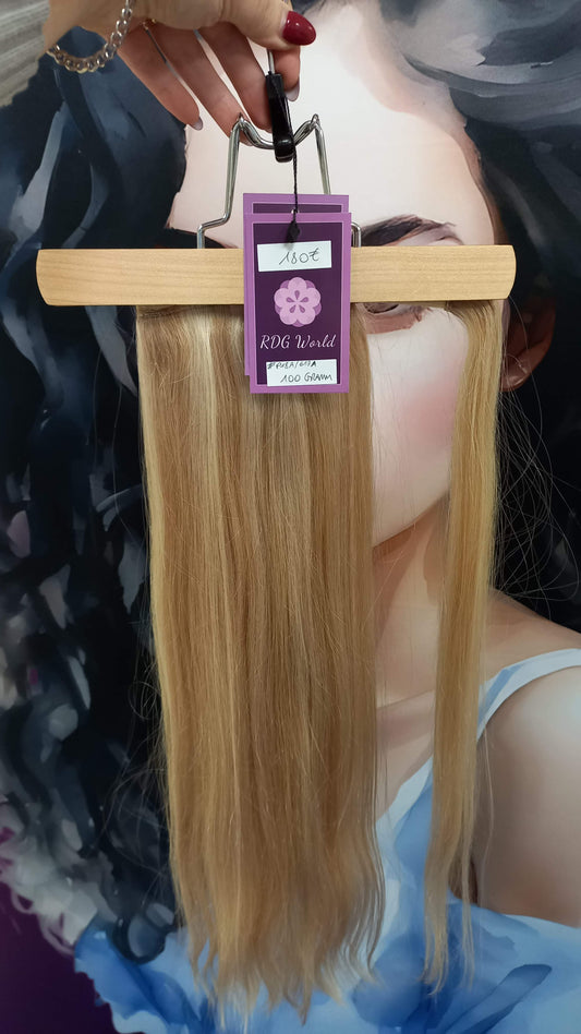 Pferdeschwanz Ponytail Clip In Virgin Russisches Echthaar Extensions Blond