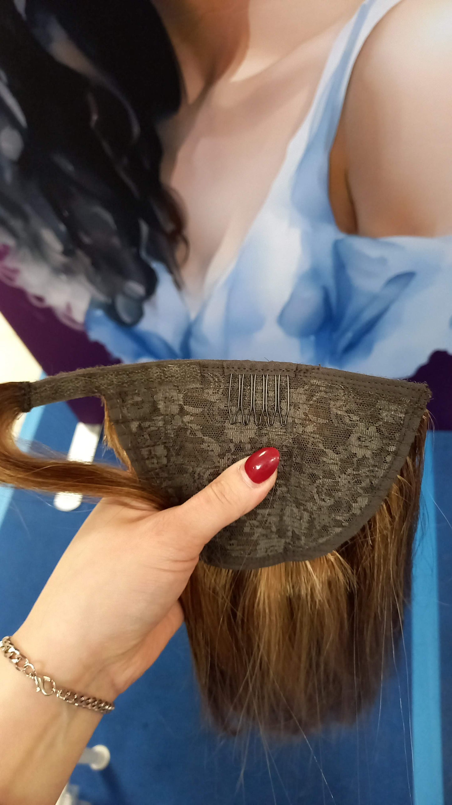 Pferdeschwanz Ponytail Clip In Russisches Echthaar Extensions P4/27