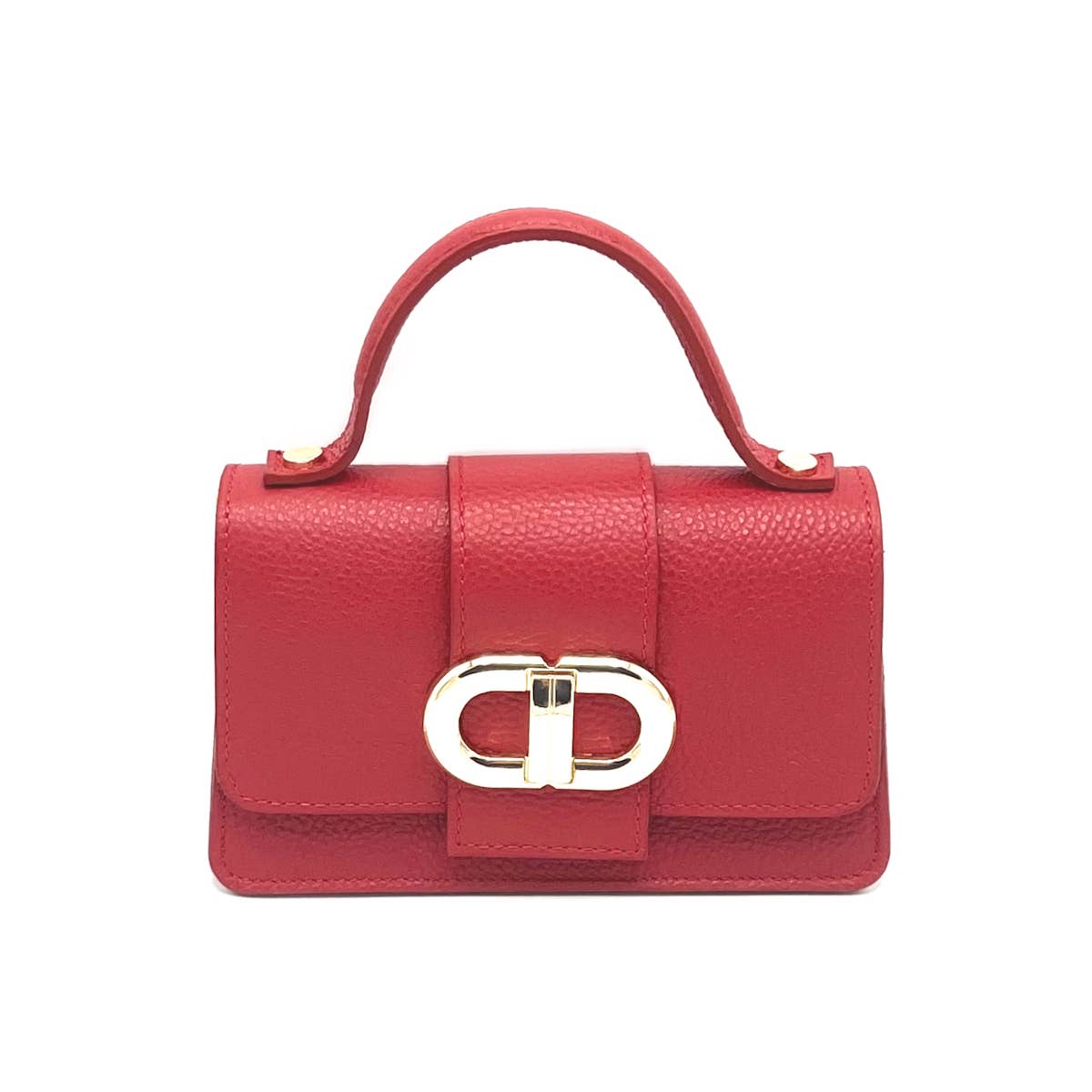 Suie Valentini srl - Genuine Leather Shoulder Bag, MINI size, Made in Italy, Art. 112413: Light Blue
