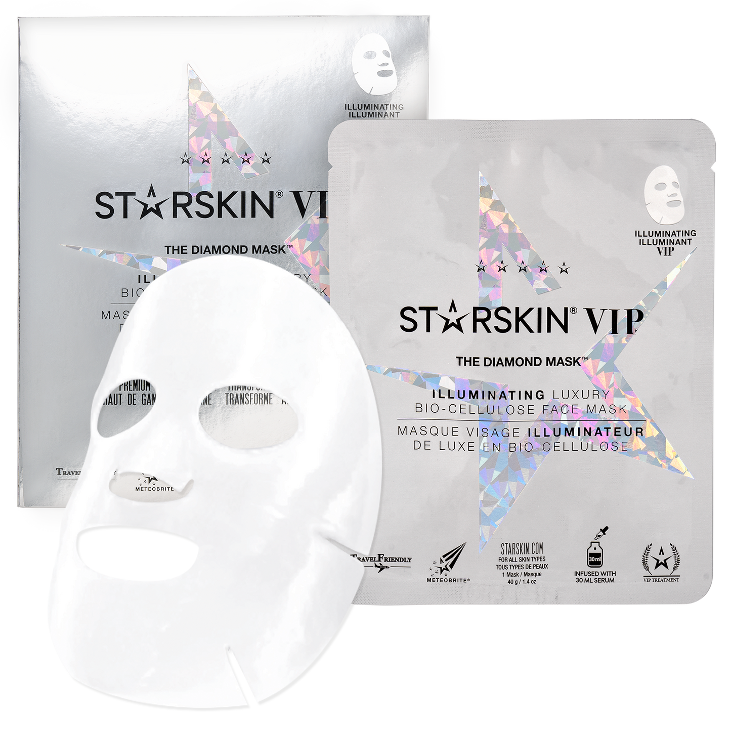 STARSKIN - VIP The Diamond Mask™ Illuminating Bio-Cellulose Face Mask