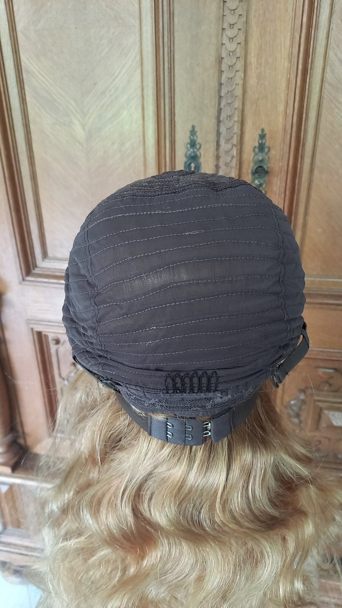 Körper Welle T-Part Echthaarperücke Ashblond 45 cm