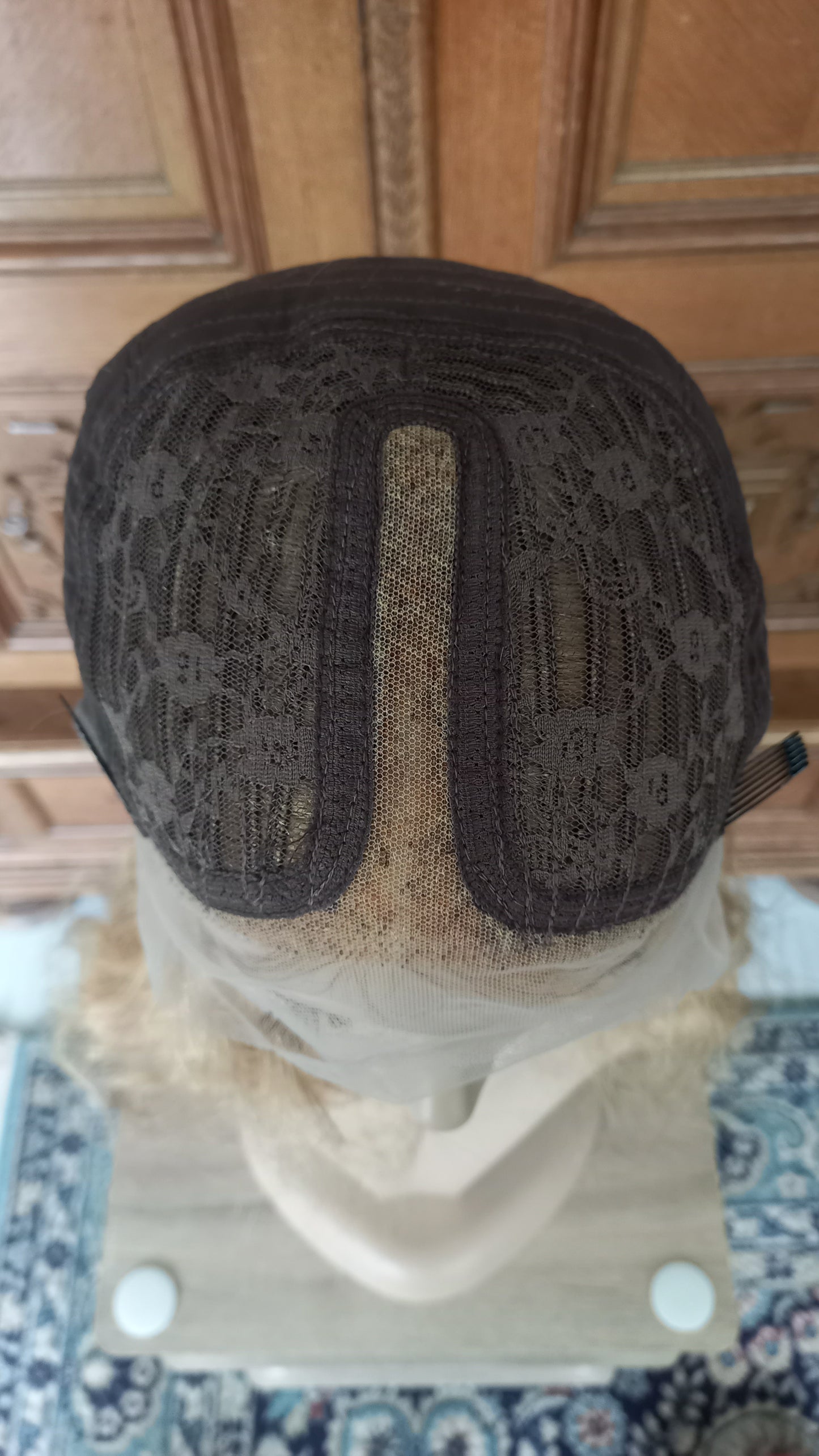 Körper Welle T-Part Echthaarperücke Ashblond 45 cm