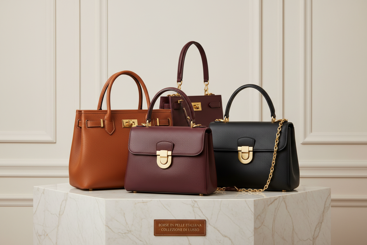 Damen Echtleder Taschen Made in Italy