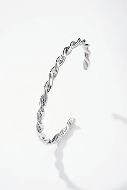 Eleganter Edelstahl-Armreif Bicolor 324AQ192 | BYREN ÉLINE L'ATELIER