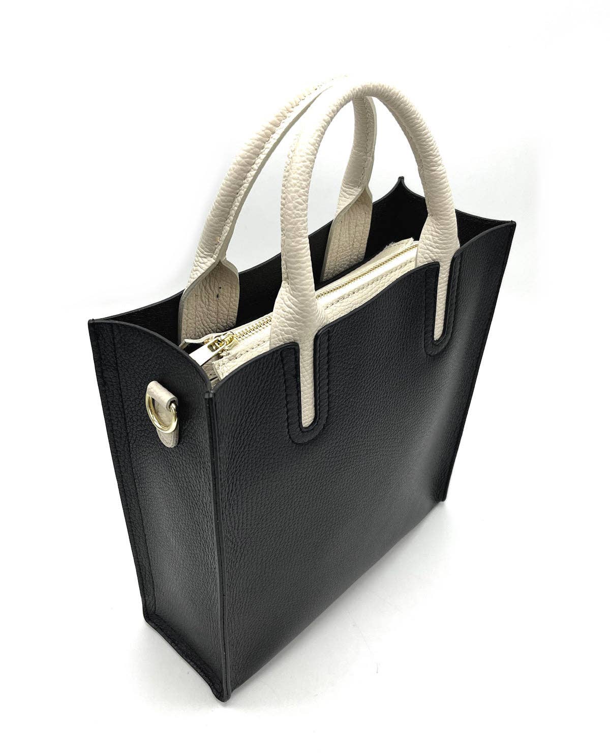 Suie Valentini srl - Genuine Leather Shoulder Bag for Women, Made in Italy, Art. 112445: Orange
