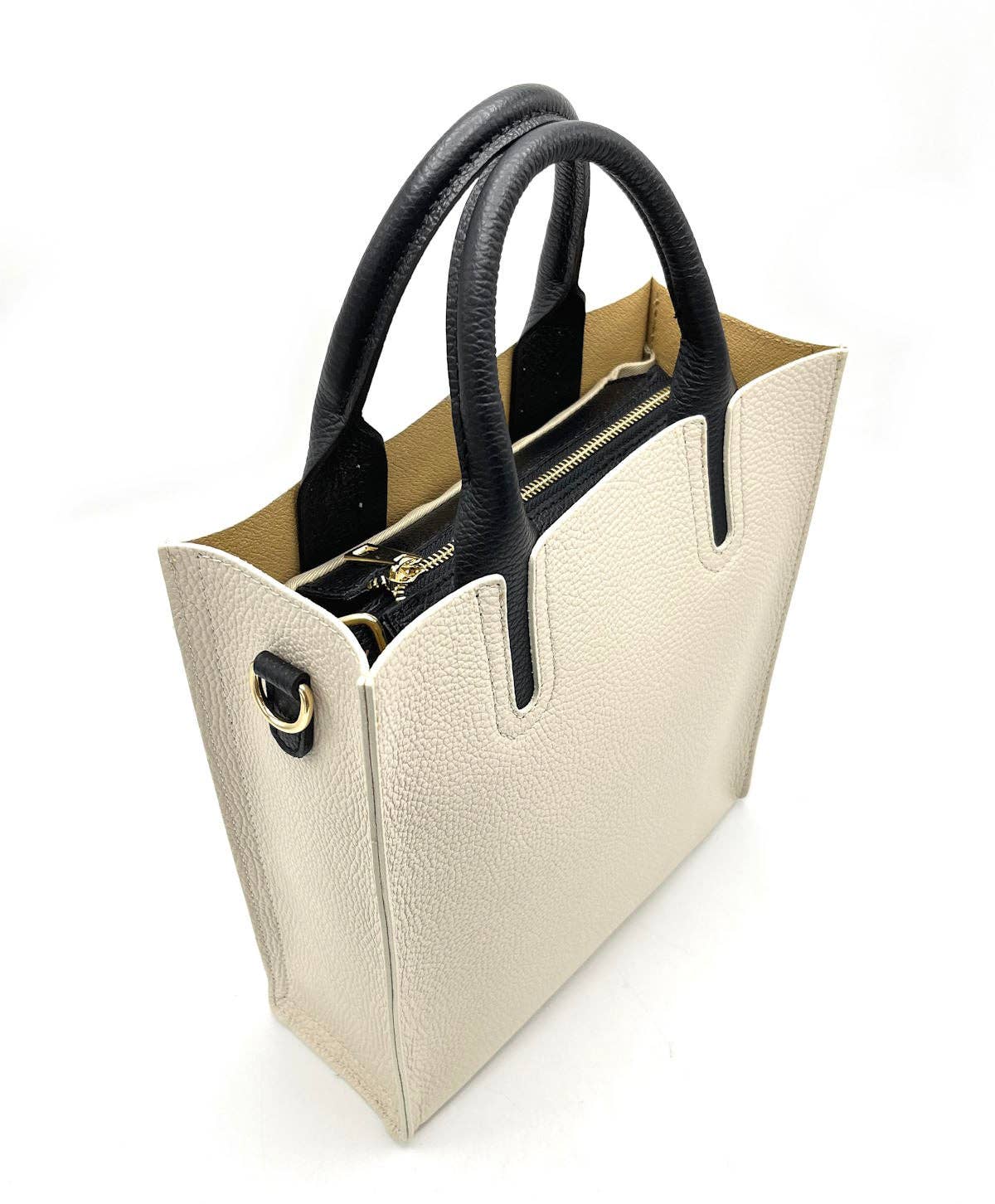 Suie Valentini srl - Genuine Leather Shoulder Bag for Women, Made in Italy, Art. 112445: Orange
