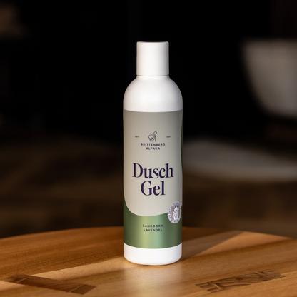 Brittenberg Alpaka - Dusch Gel - Sanddorn - mit Keratin aus Alpakawolle