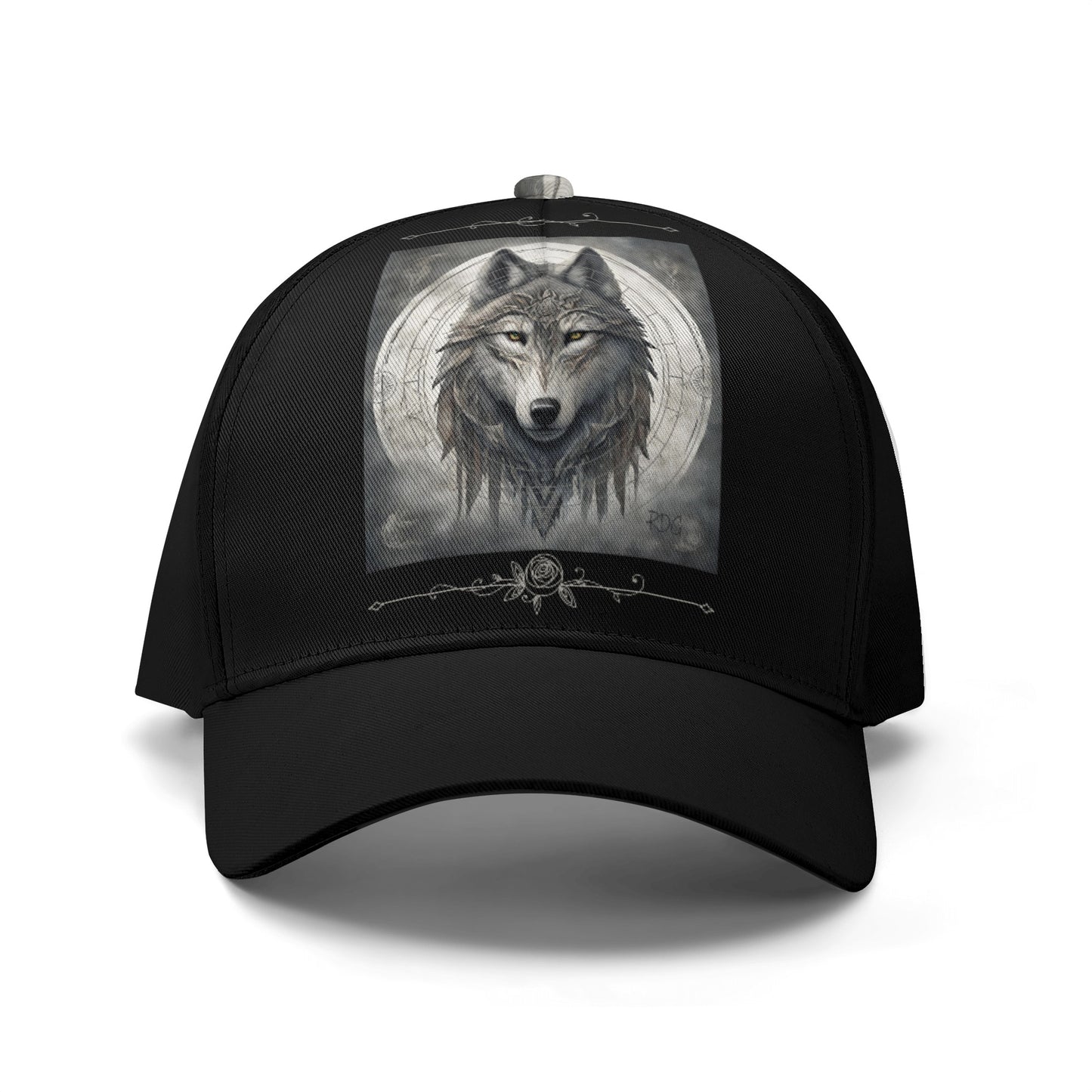 Wolf Black Baseball Cap RDG