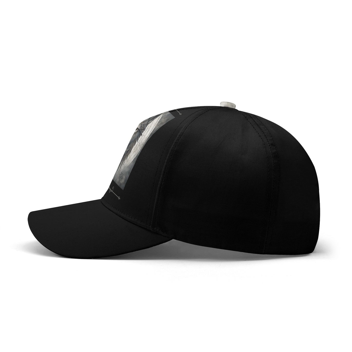 Wolf Black Baseball Cap RDG