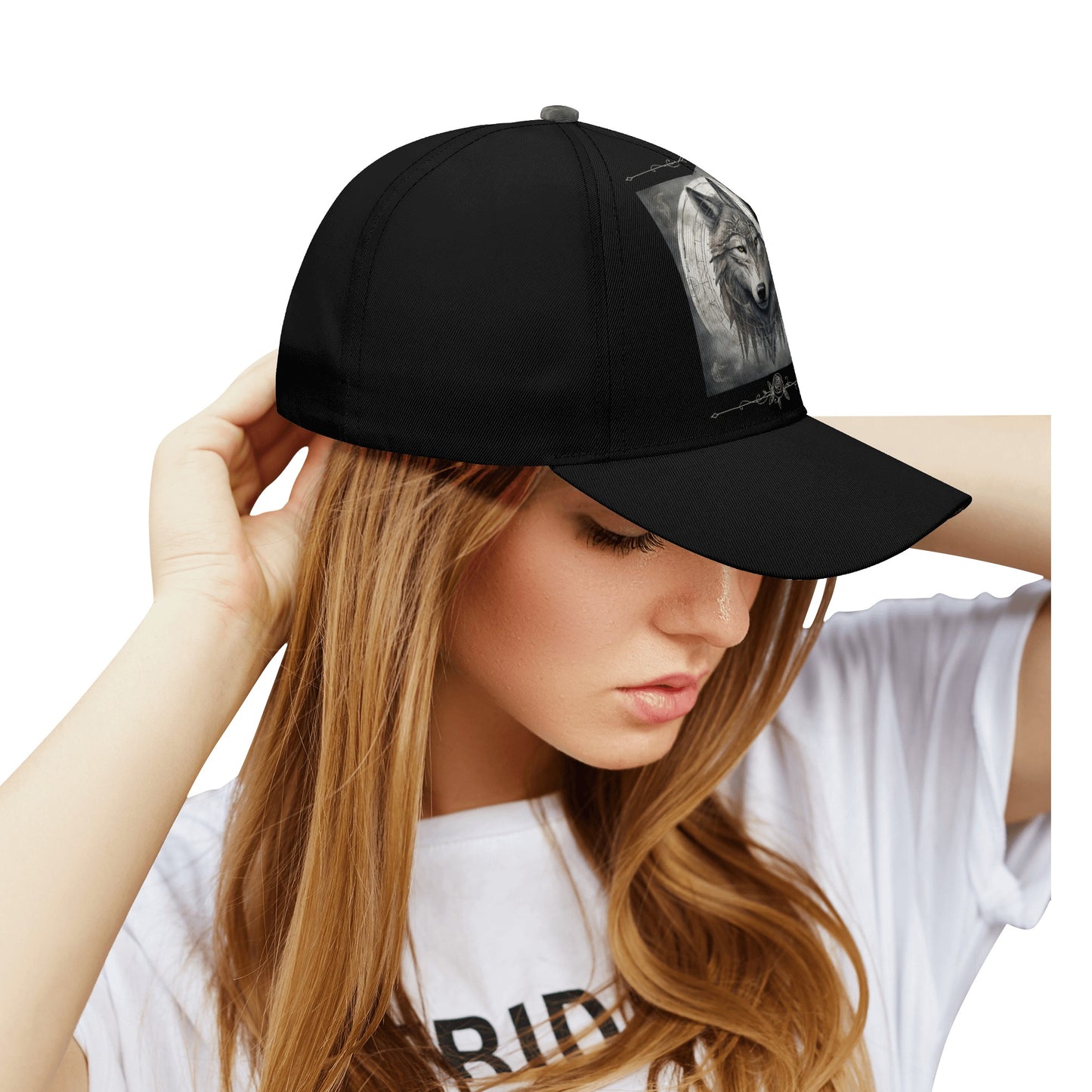 Wolf Black Baseball Cap RDG