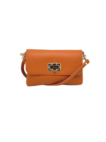 Suie Valentini srl - Summer Collection, Women's Mini Flap Crossbody Bag in Genuine Leather, Made in Italy, Art. 112720: Green