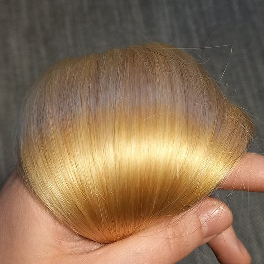 Flip In Straight Human Hair Extensions Light Blonde 