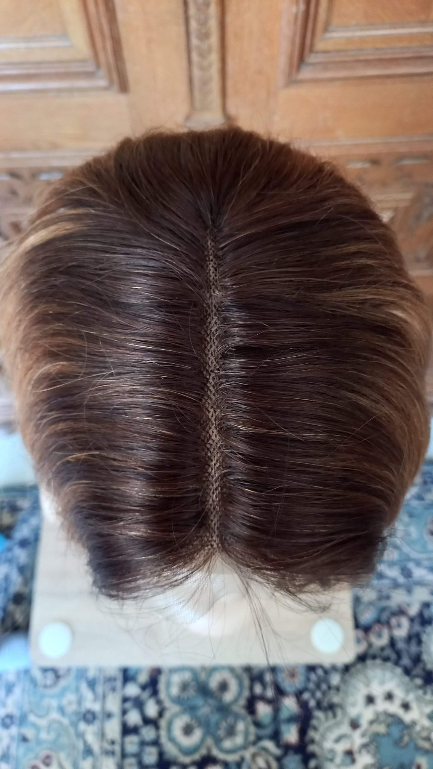 Bob Echthaarperücke T-Part Blond