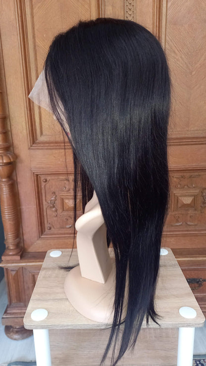 Parrucca di capelli umani Remy con parte a T in pizzo frontale