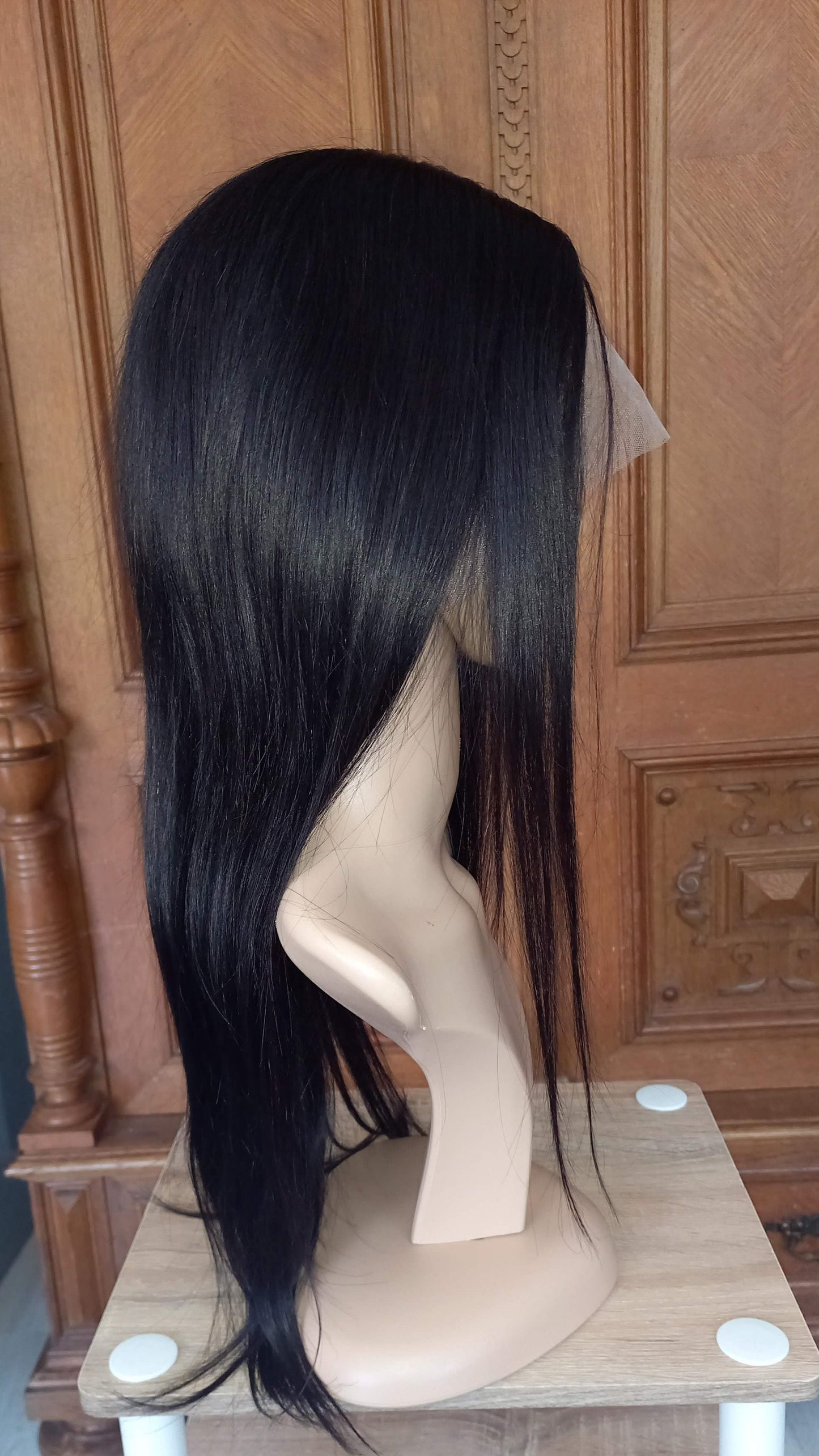 Parrucca di capelli umani Remy con parte a T in pizzo frontale