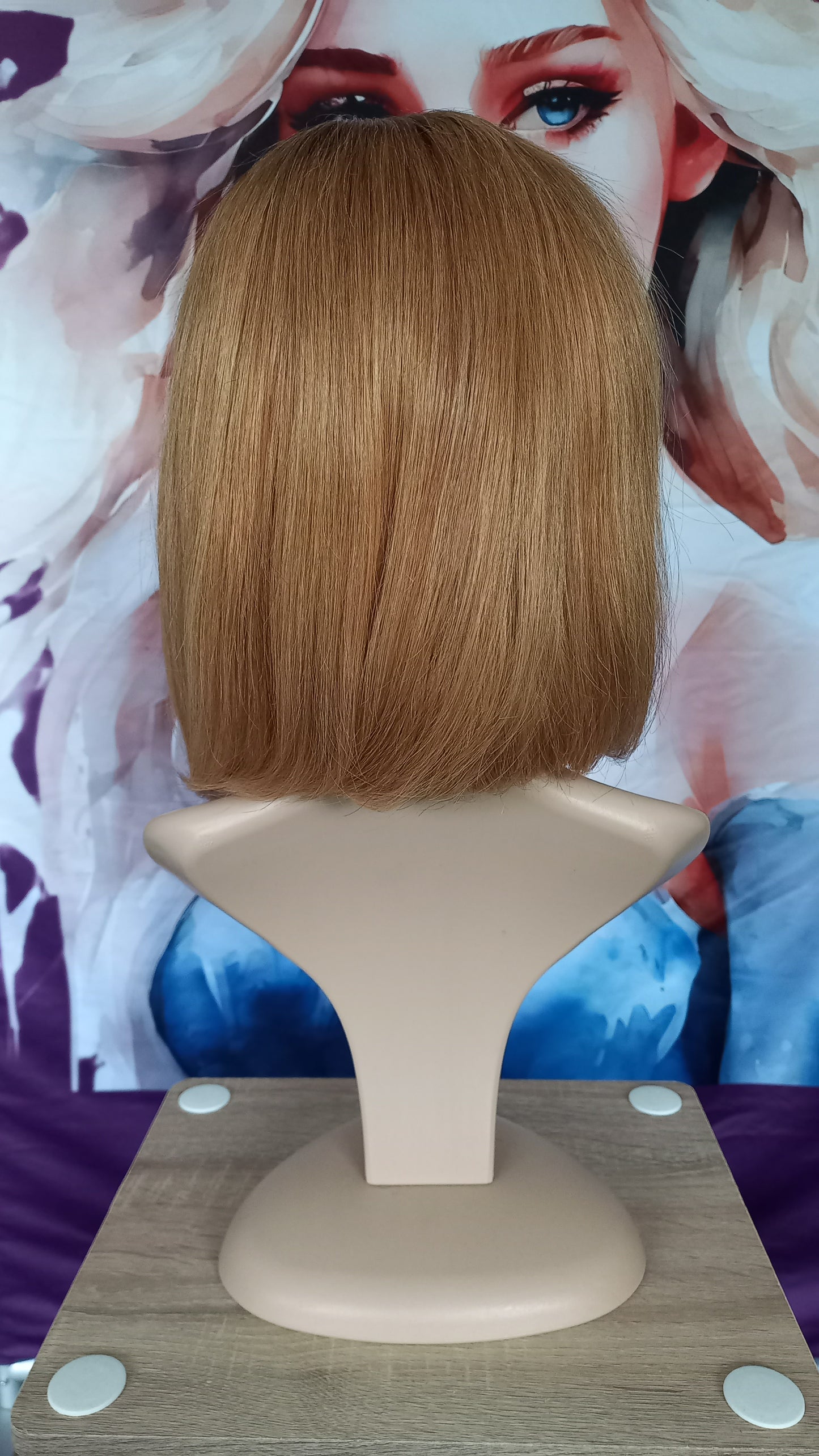 Bob Echthaarperücke T-Part Blond