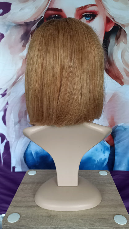 Bob Echthaarperücke T-Part Blond