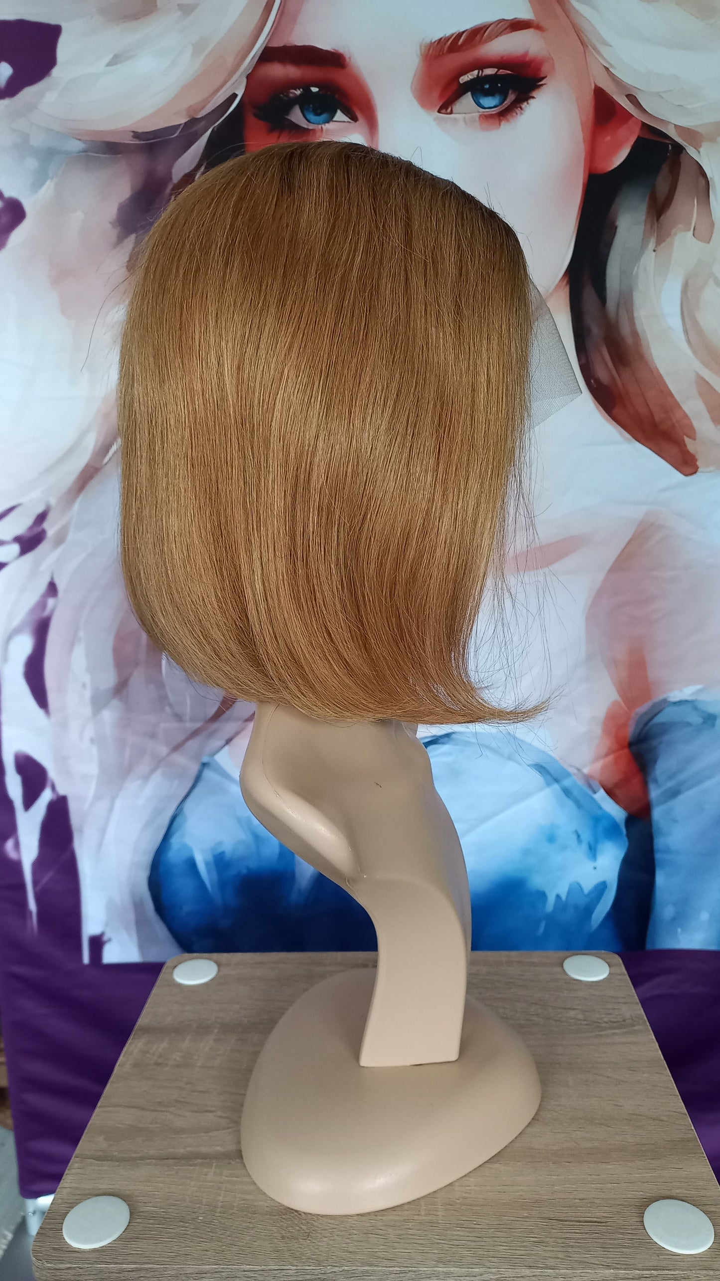 Bob Echthaarperücke T-Part Blond