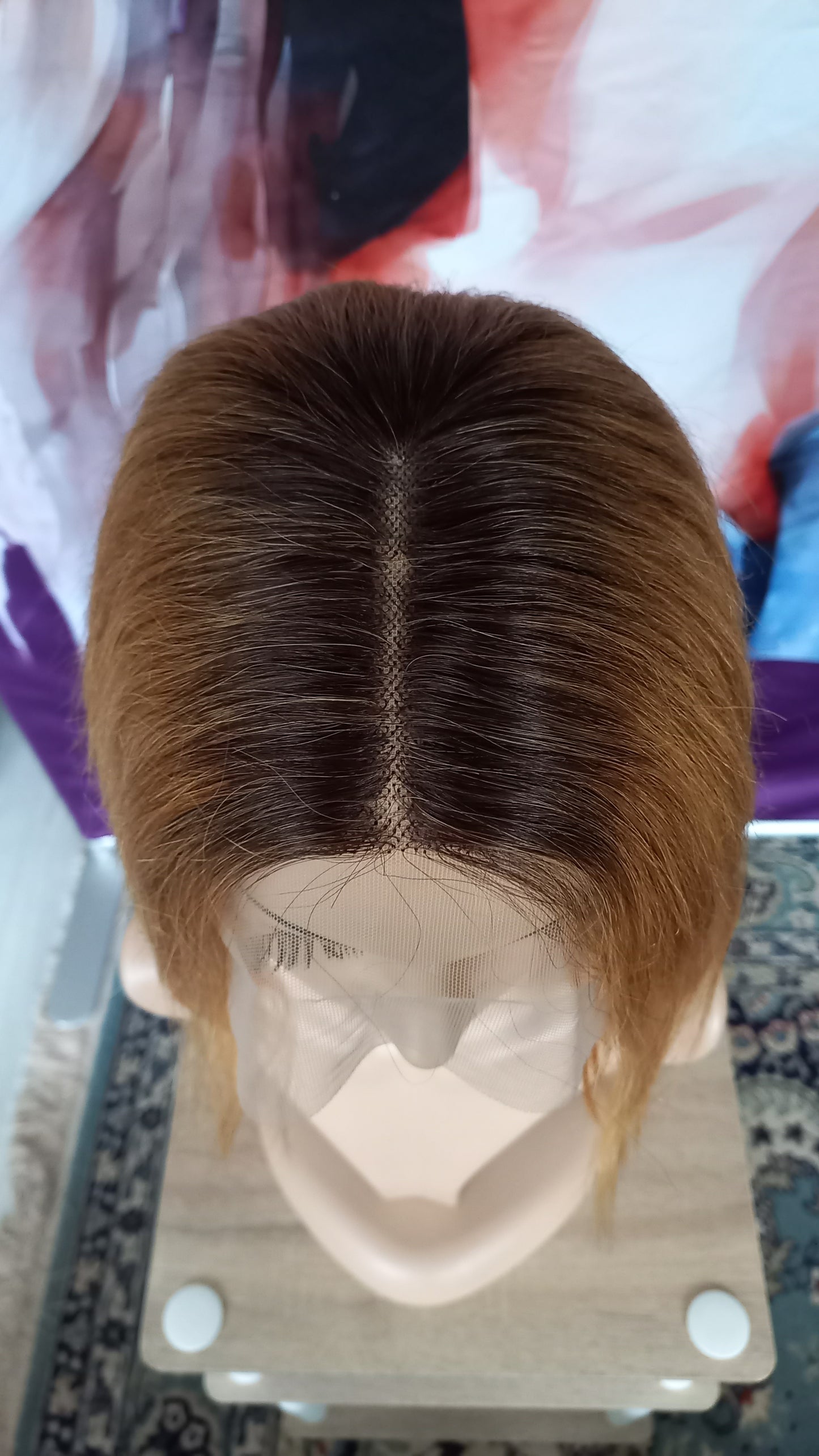 Bob Echthaarperücke T-Part Blond