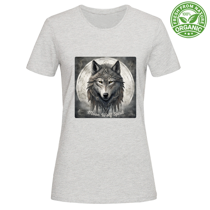 Bio T-Shirt Moon Wolf Spirit RDG