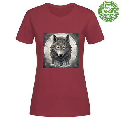 Bio T-Shirt Moon Wolf Spirit RDG