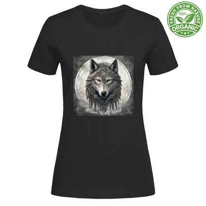 Bio T-Shirt Moon Wolf Spirit RDG