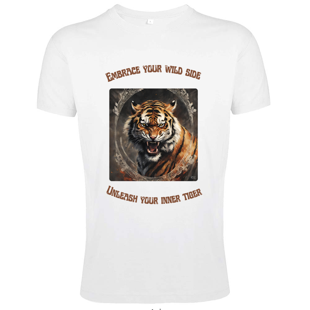 Men's Fit T-Shirts Inner Tiger RDG