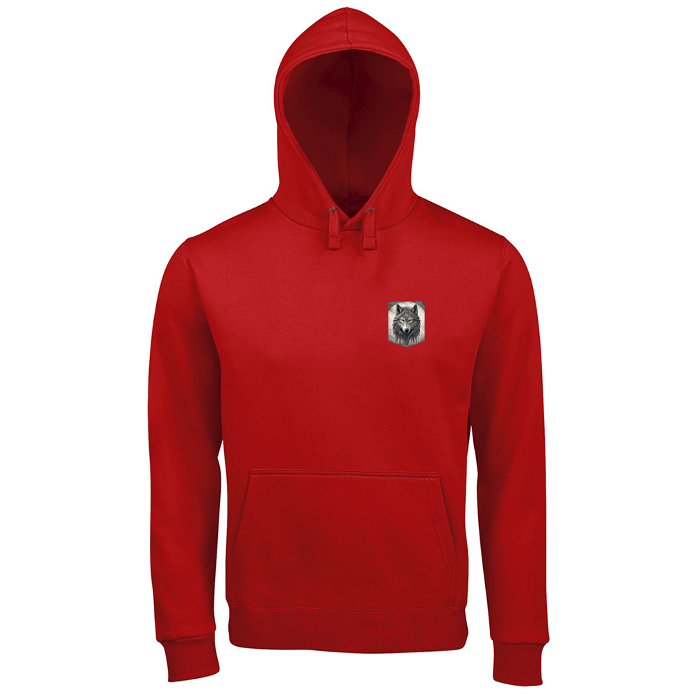 Men's Premium Hoodie Moon Wolf Howl RDG