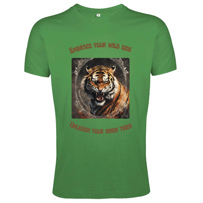 Men's Fit T-Shirts Inner Tiger RDG