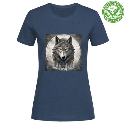 Bio T-Shirt Moon Wolf Spirit RDG