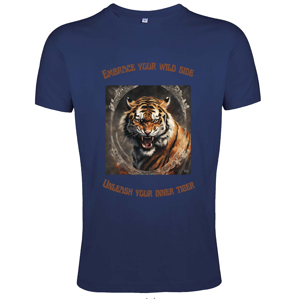 Men's Fit T-Shirts Inner Tiger RDG