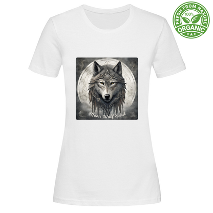 Bio T-Shirt Moon Wolf Spirit RDG