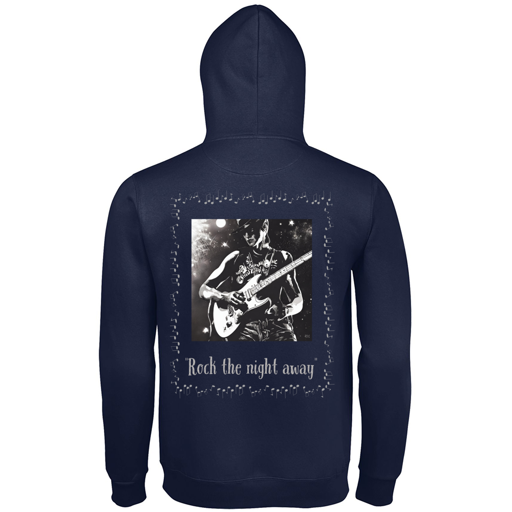 Men's Premium Hoodie Rock the Night Guitar RDG