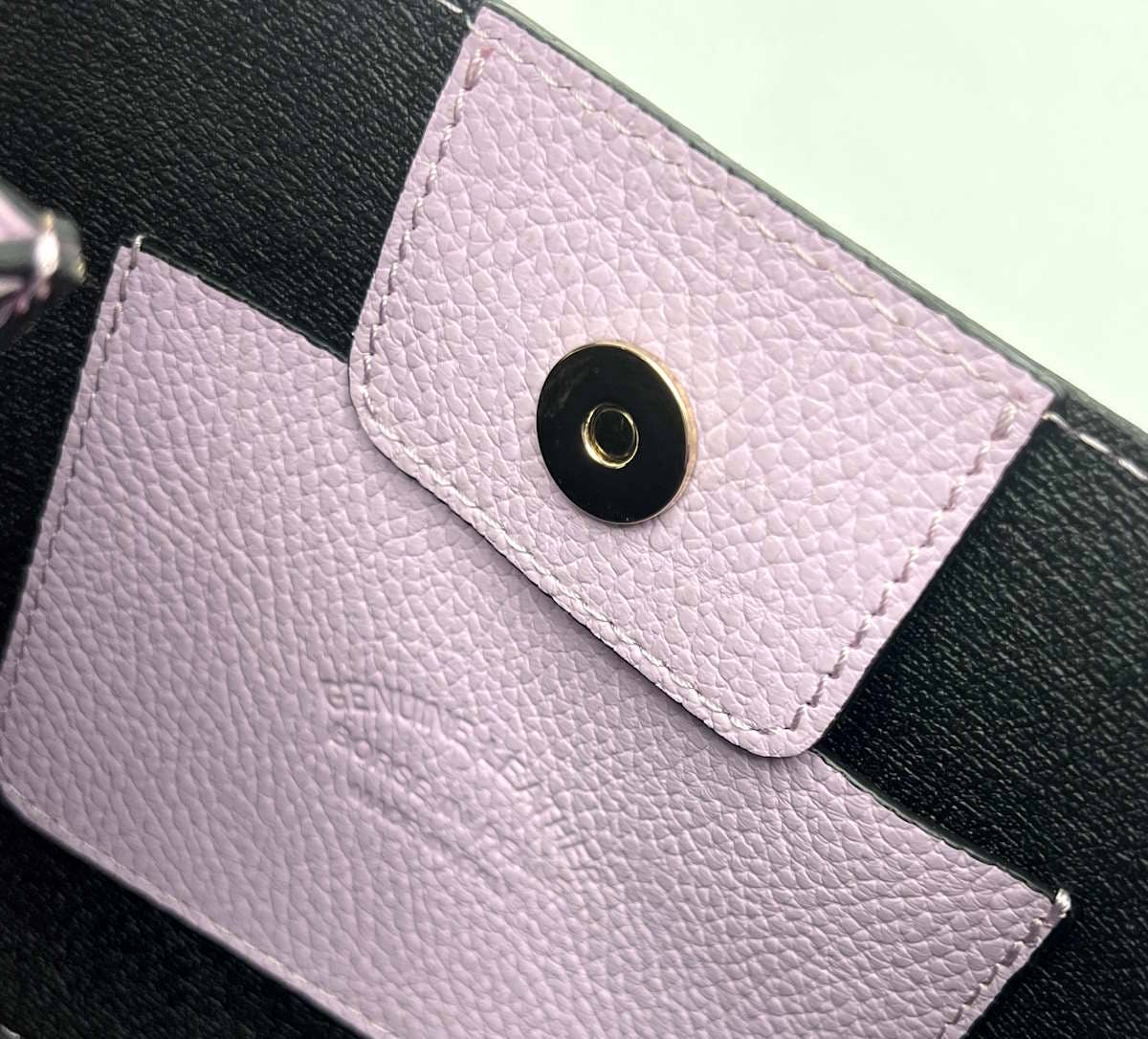 Suie Valentini srl - Genuine leather handbag, Made in Italy, art. 112303: Lilac