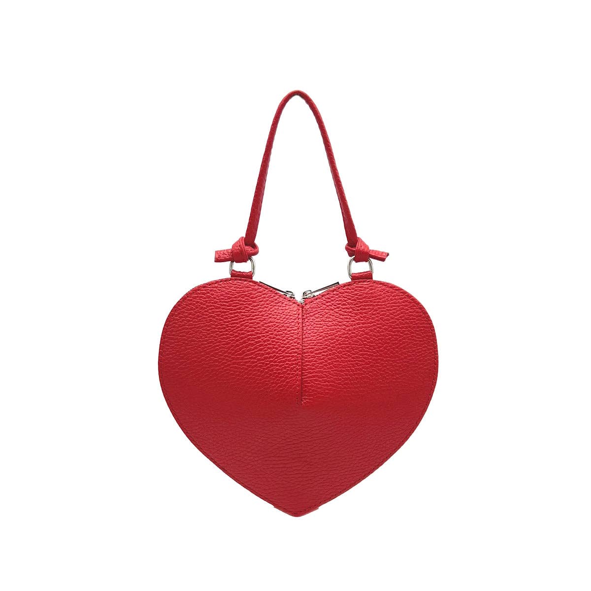 Suie Valentini srl - Genuine Leather Shoulder Bag, Made in Italy, Art. 112587: Red