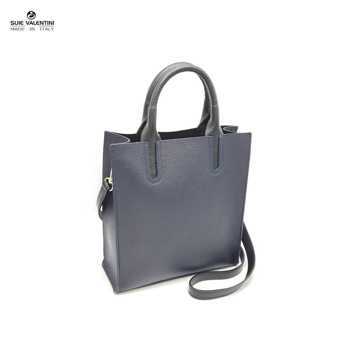 Suie Valentini srl - Genuine Leather Shoulder Bag for Women, Made in Italy, Art. 112445: Orange