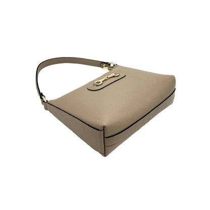 Suie Valentini srl - Genuine Leather Shoulder Bag with Shoulder Strap, Made in Italy, Art. 112660: Camel
