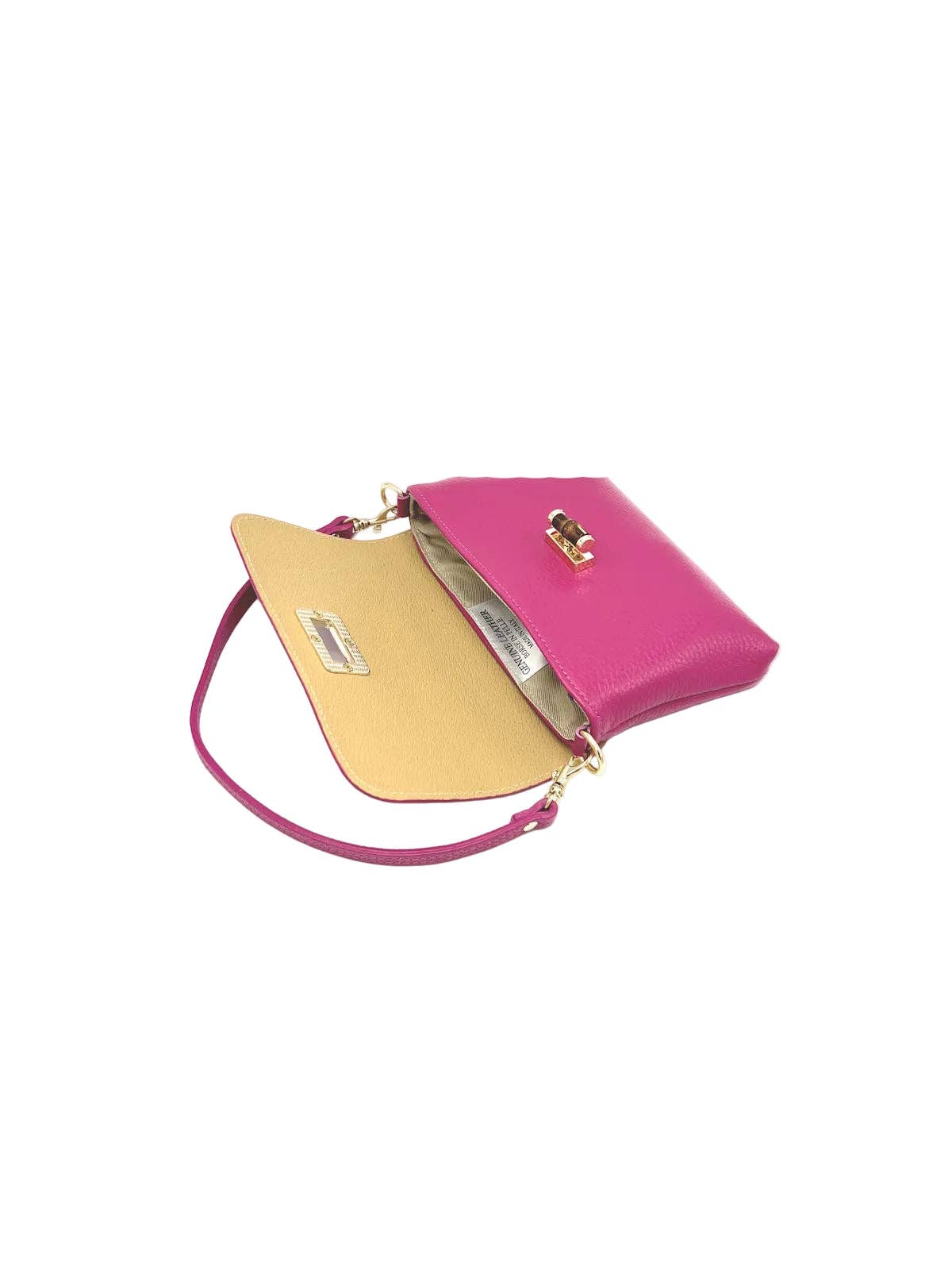 Suie Valentini srl - Summer Collection, Women's Mini Flap Crossbody Bag in Genuine Leather, Made in Italy, Art. 112720: Green