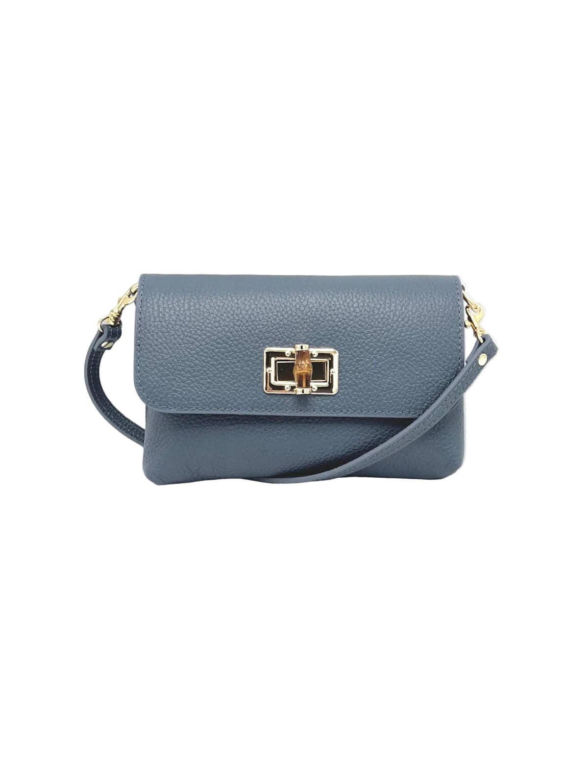 Suie Valentini srl - Summer Collection, Women's Mini Flap Crossbody Bag in Genuine Leather, Made in Italy, Art. 112720: Green