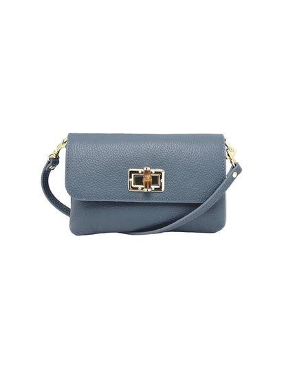 Suie Valentini srl - Summer Collection, Women's Mini Flap Crossbody Bag in Genuine Leather, Made in Italy, Art. 112720: Green