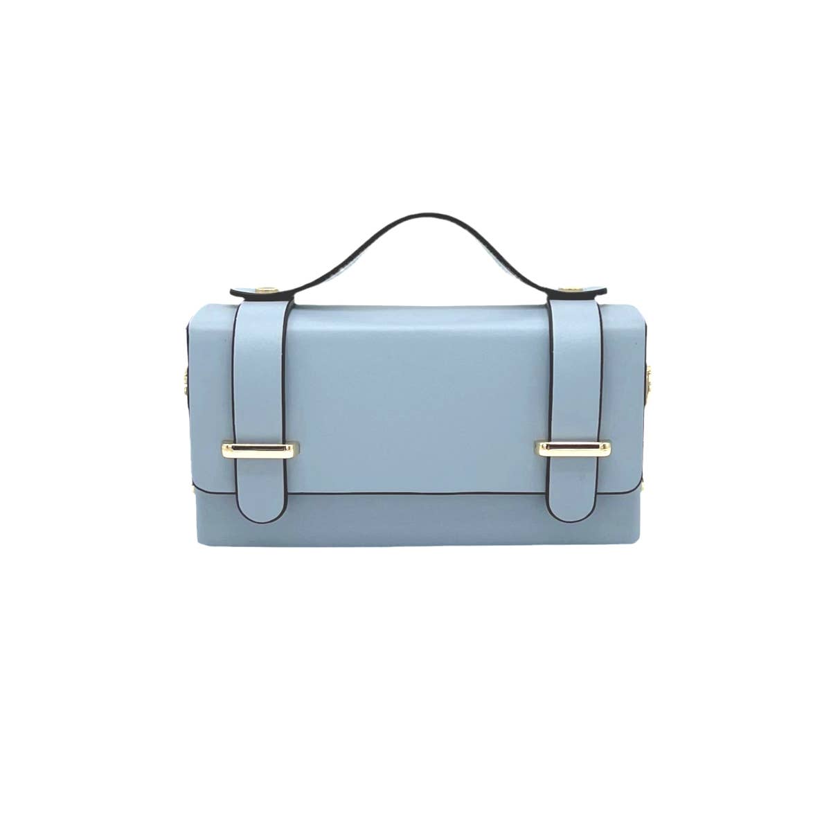 Suie Valentini srl - Genuine leather mini clutch bag with chain, Made in Italy, art. 112591: Bordeaux