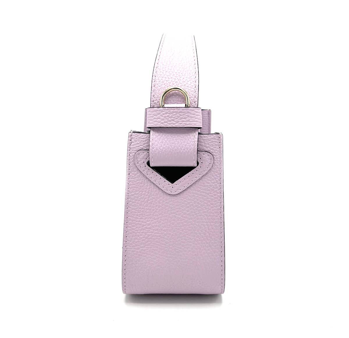 Suie Valentini srl - Genuine leather handbag, Made in Italy, art. 112303: Lilac
