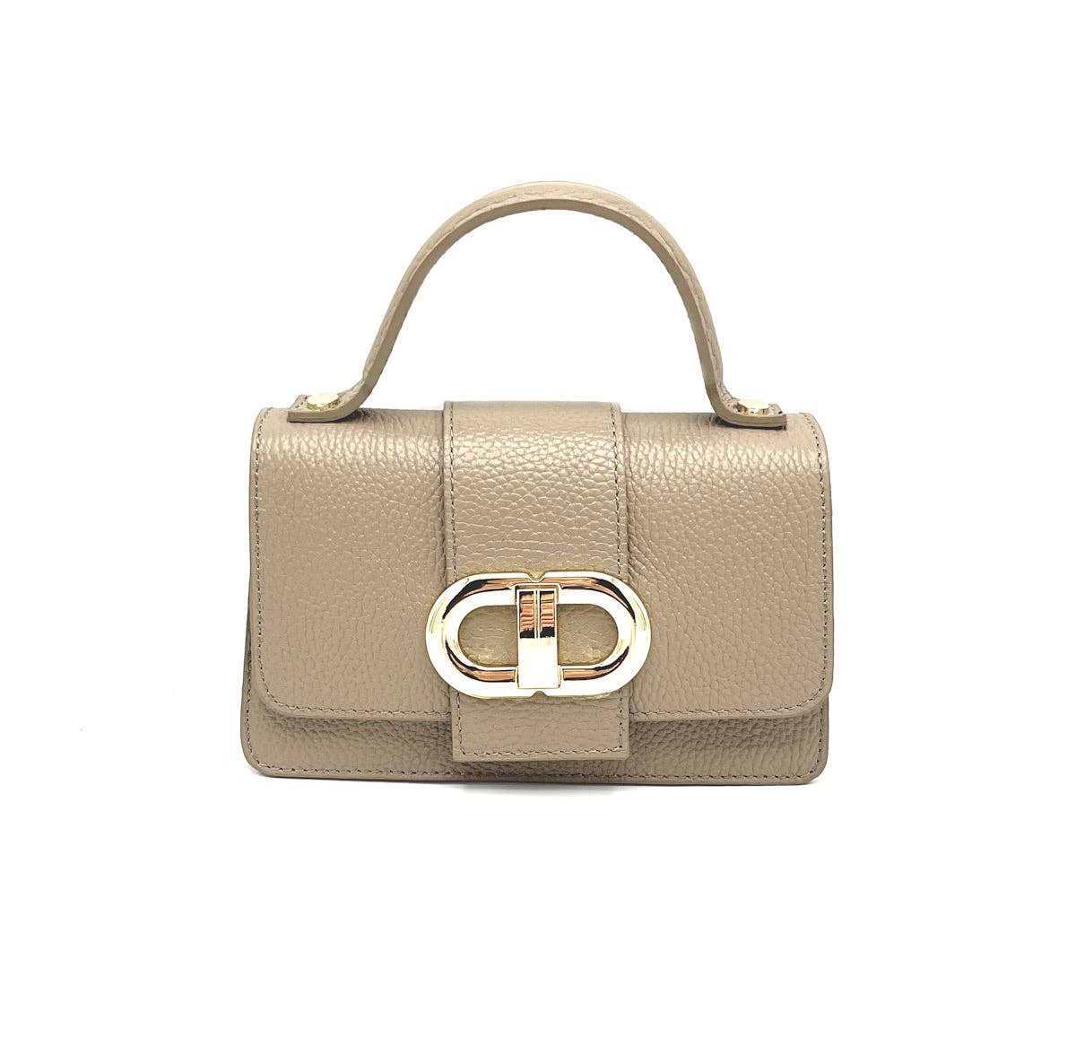 Suie Valentini srl - Genuine Leather Shoulder Bag, MINI size, Made in Italy, Art. 112413: Light Blue
