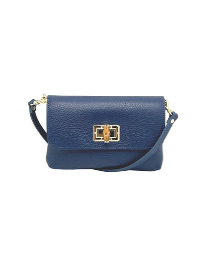 Suie Valentini srl - Summer Collection, Women's Mini Flap Crossbody Bag in Genuine Leather, Made in Italy, Art. 112720: Green