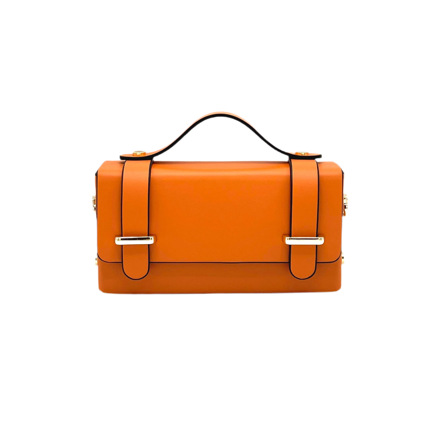 Suie Valentini srl - Genuine leather mini clutch bag with chain, Made in Italy, art. 112591: Bordeaux