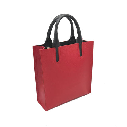 Suie Valentini srl - Genuine Leather Shoulder Bag for Women, Made in Italy, Art. 112445: Orange